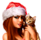 christmas woman by nataliplus - gratis png geanimeerde GIF