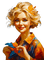 girl, frau, woman, femme, vintage, autumn - безплатен png анимиран GIF