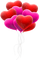 Kaz_Creations Valentine Deco Love Hearts Balloons - png grátis Gif Animado