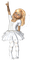 Fille Blanc Ballerine:) - безплатен png анимиран GIF