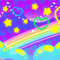 Kidcore Aesthetic Rainbow Background Halftone - darmowe png animowany gif