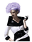 woman black and white bp - бесплатно png анимированный гифка