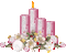 Kerzen, rosa, Weihnachten - Безплатен анимиран GIF анимиран GIF