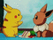 Pikachu and Eevee - Бесплатни анимирани ГИФ анимирани ГИФ