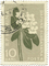 old green flower stamp - PNG gratuit GIF animé