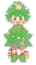 Izuku Midoriya Christmas Tree Chibi - Free PNG Animated GIF