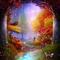 kikkapink autumn fantasy background forest - Free PNG Animated GIF