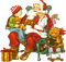 Père Noël cadeaux Noël_Père Noël cadeaux Noël_tube - PNG gratuit GIF animé