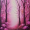 Pink Forest with Flowers - darmowe png animowany gif