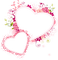 Coeur rose fleur pink heart flower - bezmaksas png animēts GIF