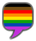 Philadelphia Pride speech bubble - безплатен png анимиран GIF