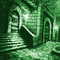 Y.A.M._Gothic fantasy background  green - GIF เคลื่อนไหวฟรี GIF แบบเคลื่อนไหว