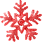 Snowflake.Red.Animated - KittyKatLuv65 - GIF animado gratis GIF animado