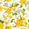 fleur, watercolour,  yellow, Adam64 - PNG gratuit GIF animé