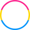 Pan Pride circle round frame