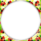 soave frame circle  ladybug flowers spring - png gratis GIF animado