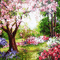 soave background animated spring painting garden