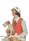 kikkapink woman vintage dog