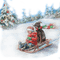 childs sleigh winter enfant hiver