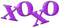 XOXO.Text.Purple - ingyenes png animált GIF
