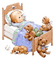Kind, Teddys, Bett - Free PNG Animated GIF