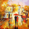 soave background animated autumn vintage city - GIF animé gratuit GIF animé