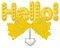 Hello...... gif. Yellow. Leila - Animovaný GIF zadarmo animovaný GIF