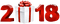 Kaz_Creations 2018 New Year Deco - безплатен png анимиран GIF