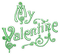 soave deco text valentine vintage green - zadarmo png animovaný GIF