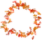 Kaz_Creations Deco Circle Frame Colours Autumn Leaves Leafs