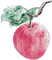 soave deco branch fruit apple pink green - besplatni png animirani GIF