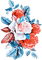 soave deco flowers rose vintage branch blue orange - ücretsiz png animasyonlu GIF