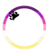 Sugar bear pride flag round frame - безплатен png анимиран GIF