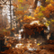 Autumn Forest - GIF เคลื่อนไหวฟรี GIF แบบเคลื่อนไหว