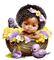 Cute Chibi Babies - Easter - gratis png geanimeerde GIF