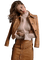 Woman Brown Beige - Bogusia - PNG gratuit GIF animé