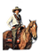 Vintage Cowgirl - PNG gratuit GIF animé