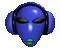 headphone alien - GIF animé gratuit GIF animé
