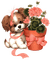 Kaz_Creations Deco Flowers Flower Colours Cute Dog Pup - darmowe png animowany gif