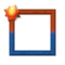 Small Orange/Blue Frame - png gratuito GIF animata