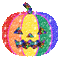 Rainbow pumpkin emoji - Gratis animeret GIF animeret GIF