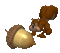 Squirrel and Acorn - Free animated GIF Animated GIF