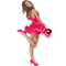 summer woman in pink by nataliplus - png grátis Gif Animado