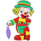 Kaz_Creations Cartoon Baby Clown Circus - bezmaksas png animēts GIF
