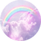 rainbow pink clouds Bb2 - bezmaksas png animēts GIF