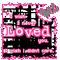 I wish I never loved you text pink and black emo - GIF animado gratis GIF animado
