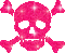 pink glitter skull - Бесплатни анимирани ГИФ анимирани ГИФ