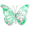 Vintage.Butterfly.Green.Pink - png grátis Gif Animado