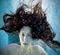 Woman submerged - gratis png animeret GIF