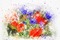 MMarcia aquarela flores fundo - png gratis GIF animado